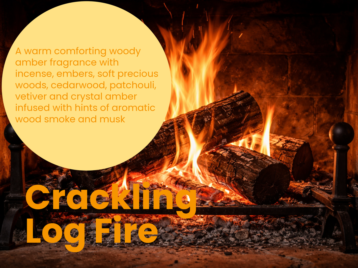 CRACKLING LOG FIRE