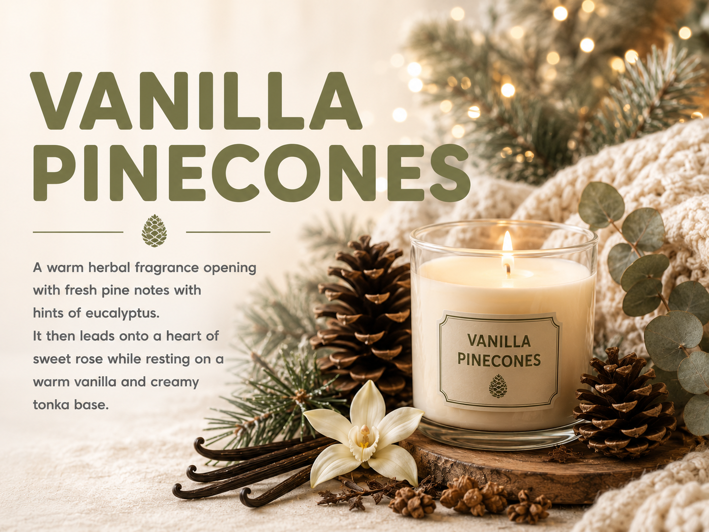 VANILLA PINECONES