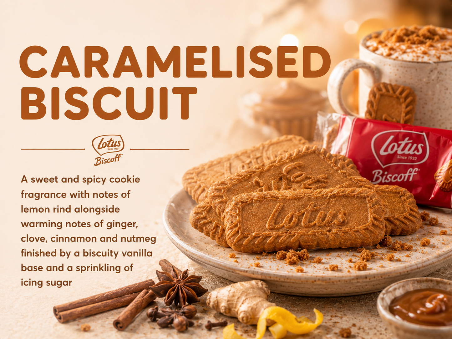 CARAMELISED BISCUIT